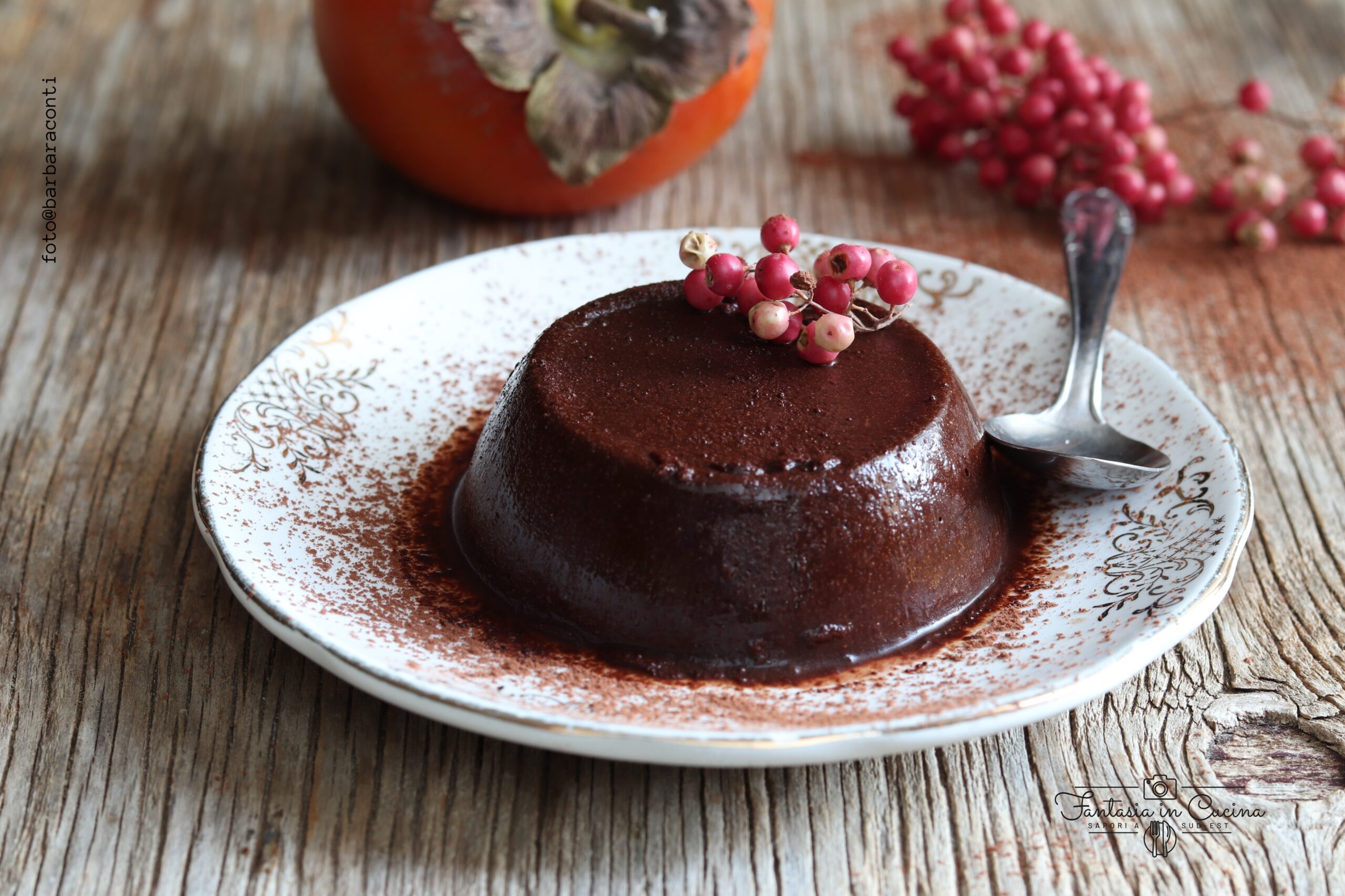 Buidino ci cachi e cacao il dessert autunnale con soli due ingredienti